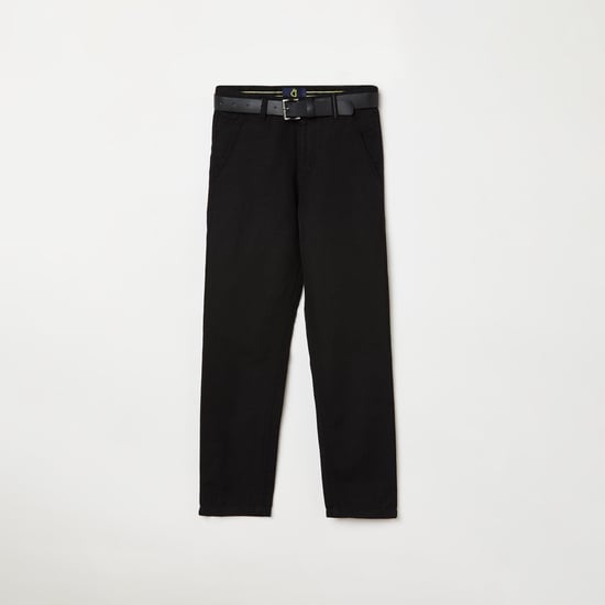 GINI & JONY Boys Solid Casual Trousers