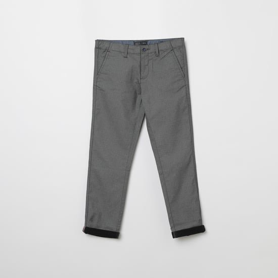 INDIAN TERRAIN Textured Regular Fit Trousers