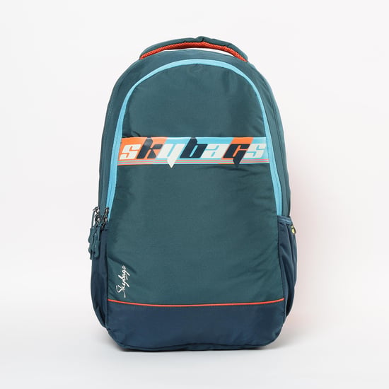 SKYBAGS Printed Colourblock Backpack with Rain Cover