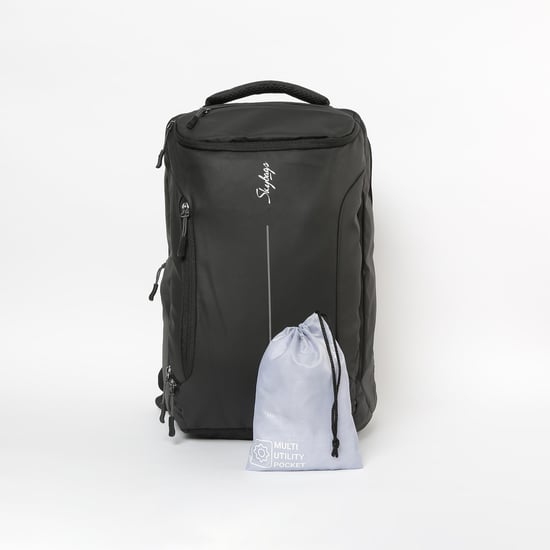 SKYBAGS Solid Backpack With Multi Utility Bag and Rain Cover