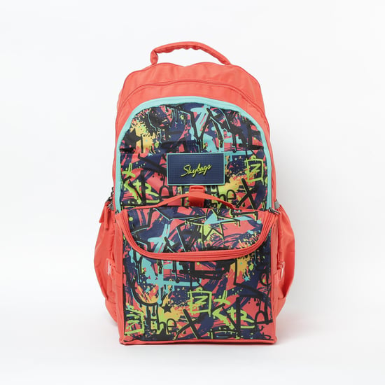 SKYBAGS Astro Extra 04 Printed Backpack with Insulated Lunch Bag