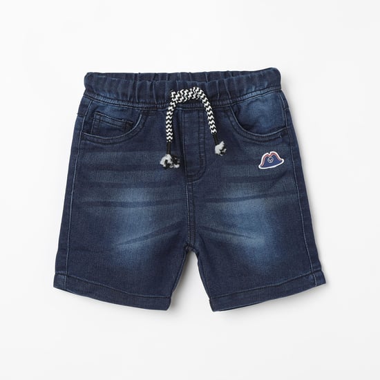 FS MINI CLUB Stonewashed Drawstring Waist Shorts