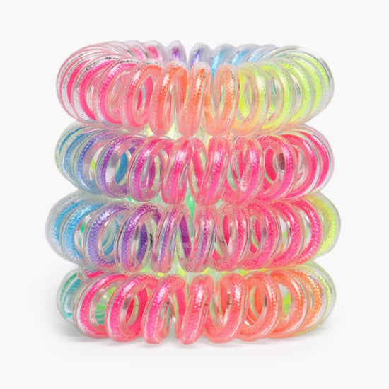 TONIQ KIDS Girls Printed Swirly Rubber Bands - Set of 4