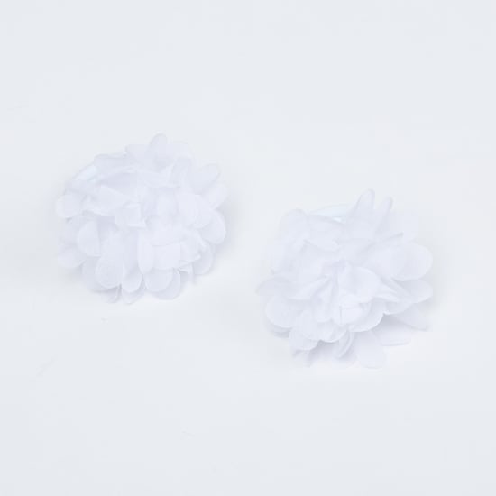 TONIQ KIDS Girls Floral Accent Rubber Bands - Pack of 2
