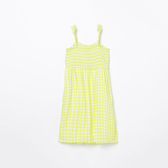 PEPE JEANS Smocked Spaghetti Strap Dress