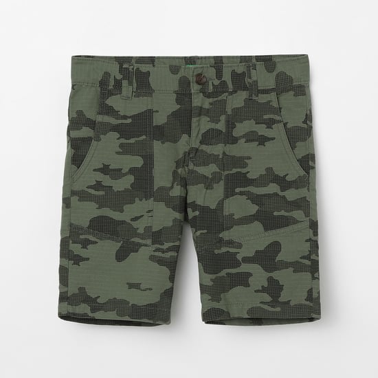UNITED COLORS OF BENETTON Camouflage Print City Shorts