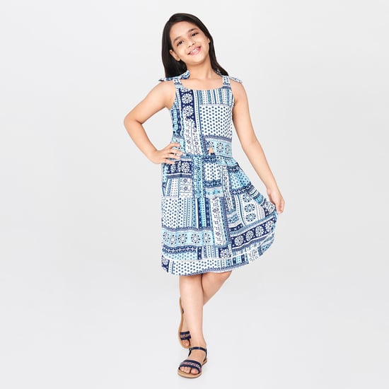 GLOBAL DESI Printed Sleeveless Dress