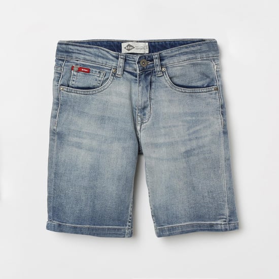 LEE COOPER JUNIORS Stonewashed Denim Shorts