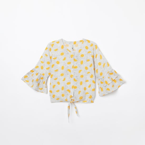 LEE COOPER JUNIORS Printed Bell Sleeves Top