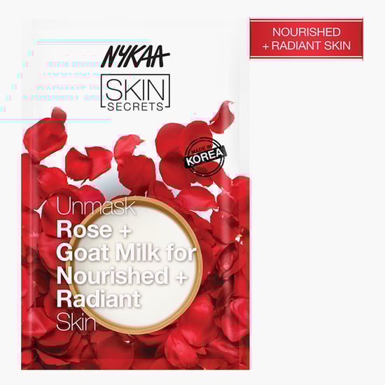 NYKAA Skin Secrets Sheet Mask - Rose + Goat Milk