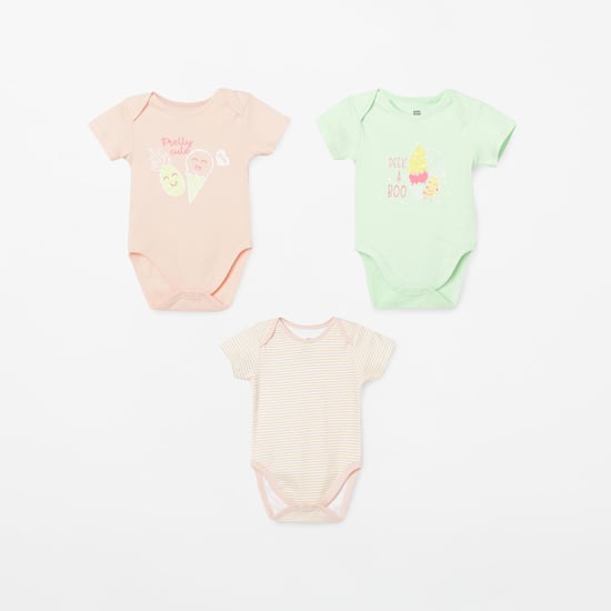FS MINI KLUB Printed Bodysuits - Pack of 3