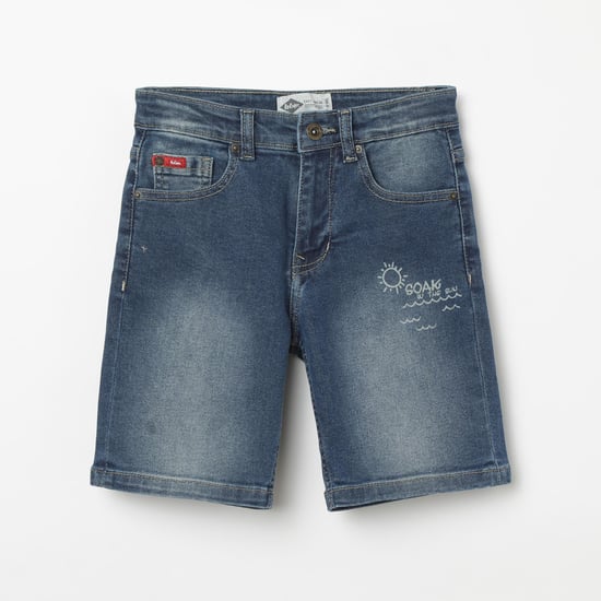 LEE COOPER JUNIORS Stonewashed Denim Shorts