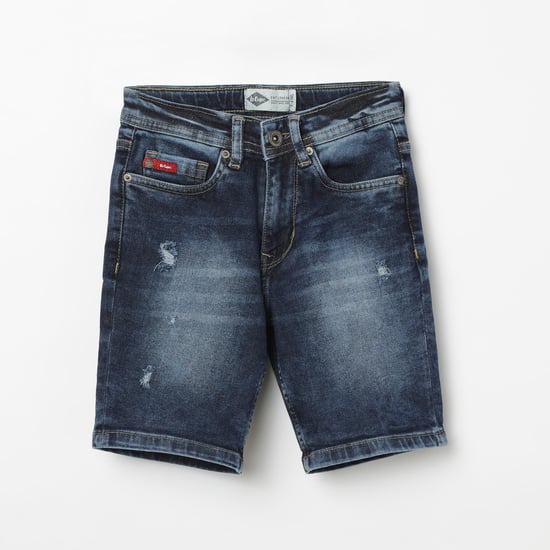 LEE COOPER JUNIORS Stonewashed Denim Shorts