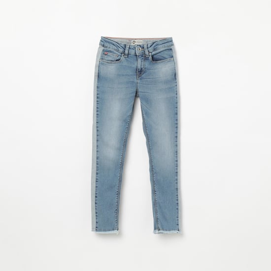 LEE COOPER JUNIORS Lightly Washed Slim Jeans with Whiskers