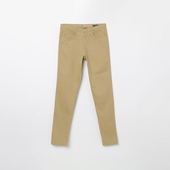 ALLEN SOLLY Textured Casual Trousers