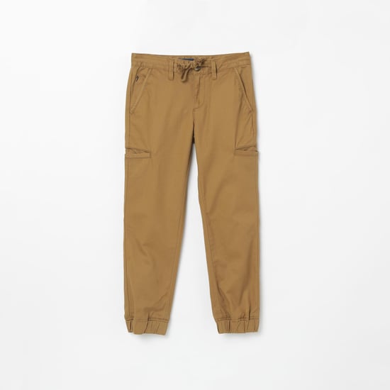 INDIAN TERRAIN Solid Drawstring Waist Joggers