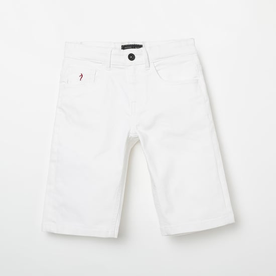 INDIAN TERRAIN Solid Denim Shorts