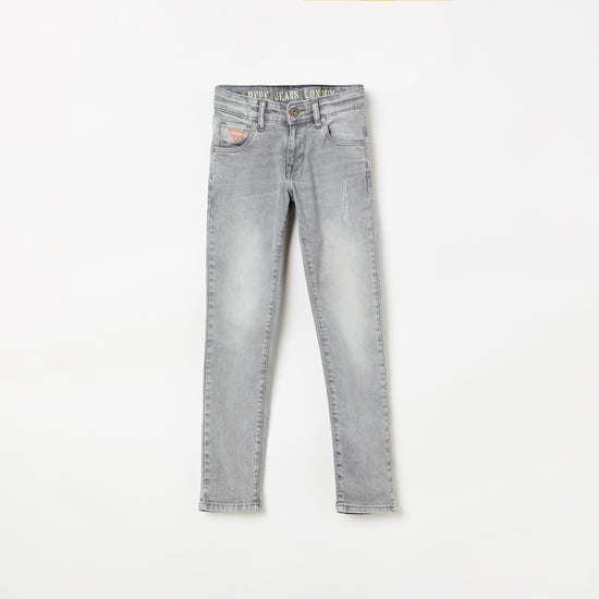 PEPE JEANS Boys Stonewashed Slim Fit Jeans