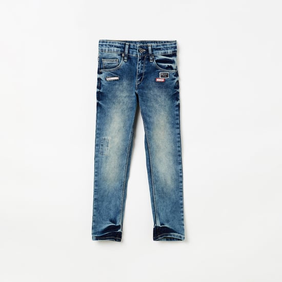 PEPE JEANS Boys Stonewashed Slim Fit Jeans