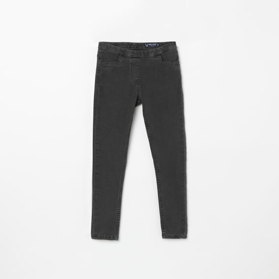 ALLEN SOLLY Solid Skinny Fit Jeggings