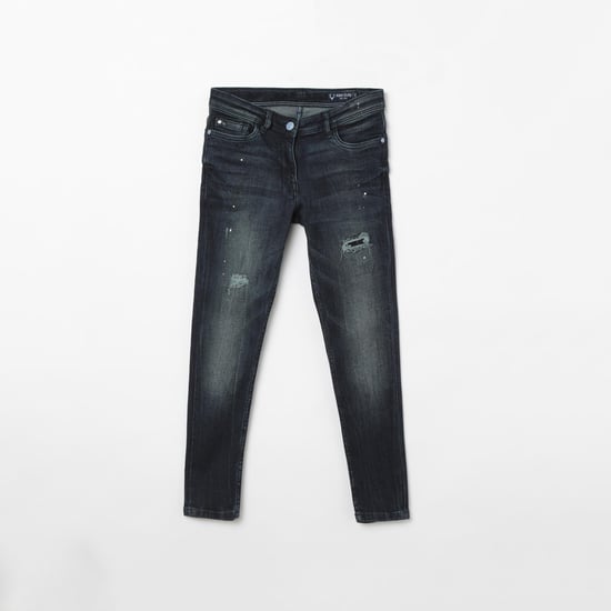 ALLEN SOLLY Stonewashed Skinny Fit Jeans