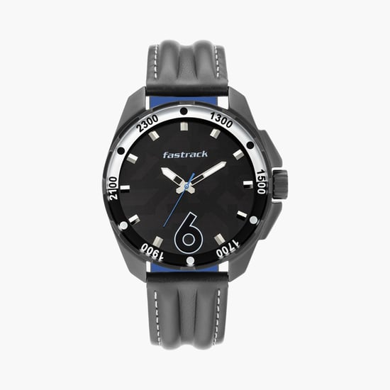 FASTRACK Men Analog Watch with Leather Strap - 3084NL05