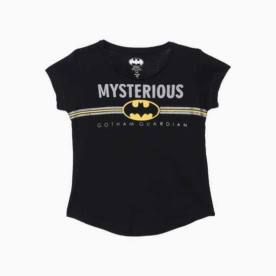 KIDSVILLE Batman Print Round-Neck T-shirt