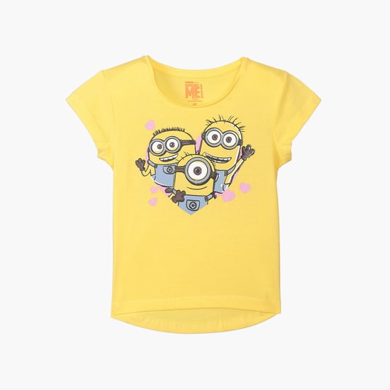 KIDSVILLE Minion Print Round-Neck T-shirt