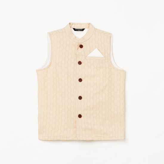 MELANGE Boys Printed Waistcoat