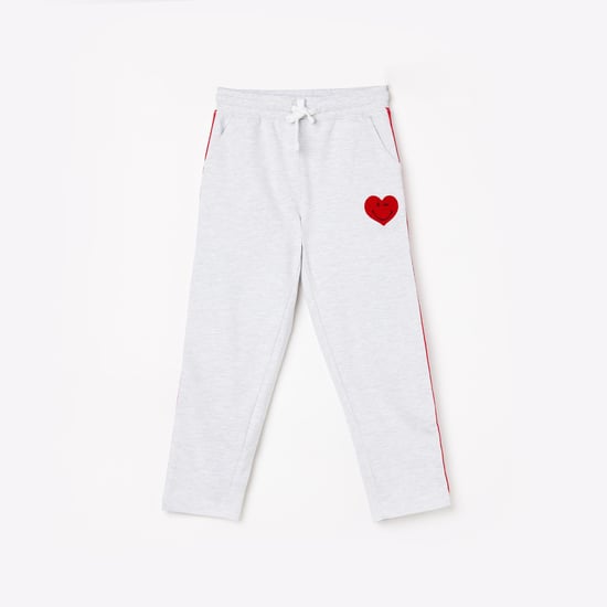 SMILEYWORLD Girls Solid Elasticated Track Pants
