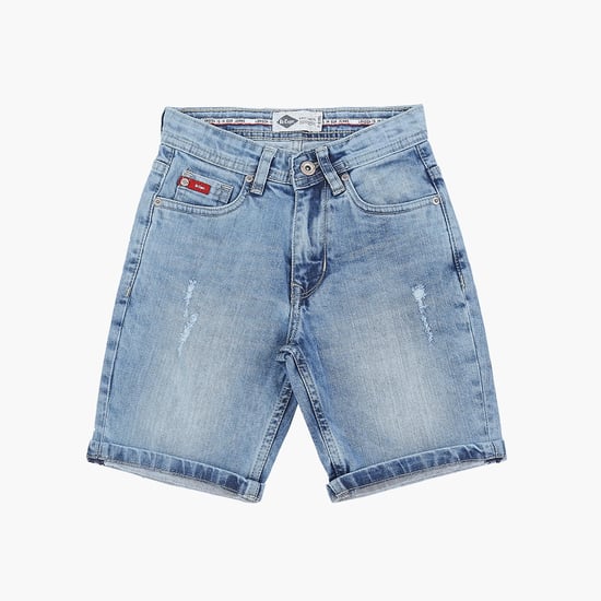 LEE COOPER JUNIORS Boys Washed Denim Shorts