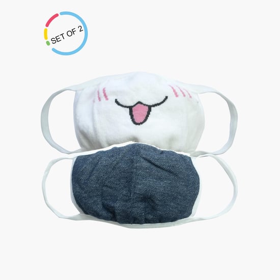 TONIQ KIDS 3-Layered Light-Weight Face Masks - Pack of 2 Pcs.