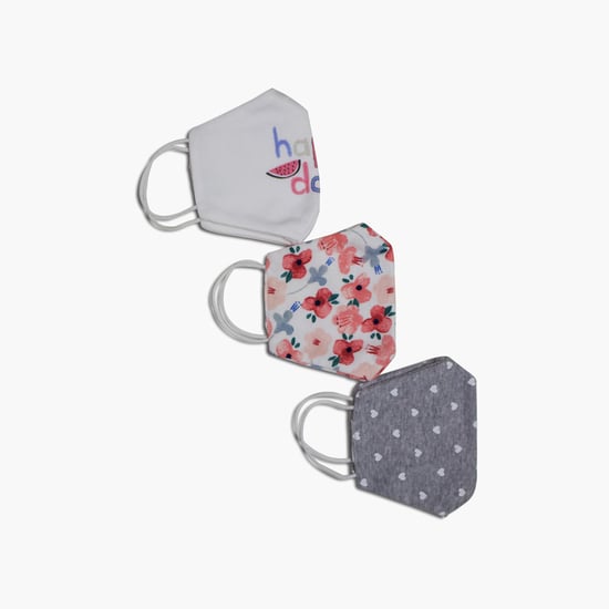 FS MINI KLUB Kids Printed Reusable Face Mask - Pack of 3