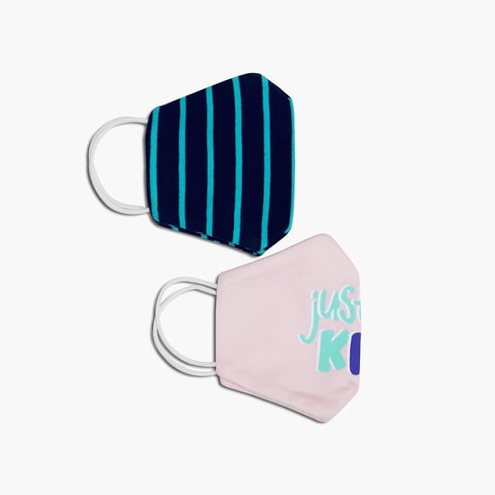 FS MINI KLUB Boy's Printed Face Mask - Set of 2
