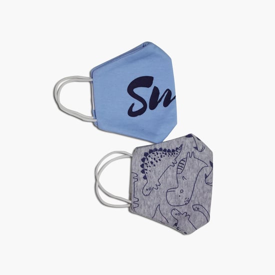 FS MINI KLUB Kids Printed Reusable Face Mask - Pack of 2