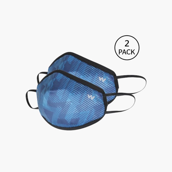 WILDCRAFT Unisex Printed Reusable Face Masks - Pack of 2