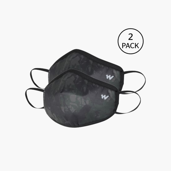 WILDCRAFT Unisex Reusable Face Masks - Pack of 2