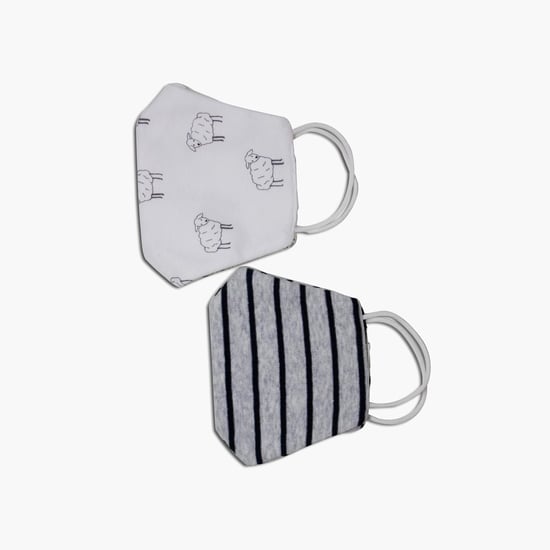 FS MINI KLUB Kids Printed Reusable Face Mask - Pack of 2