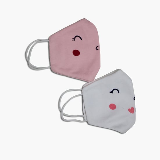 FS MINI KLUB Kids Printed Reusable Face Mask - Pack of 2