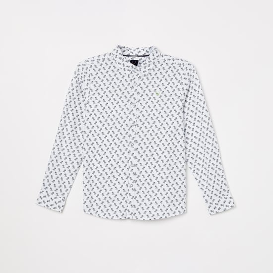 ALLEN SOLLY Boys Printed Regular Fit Casual Shirt