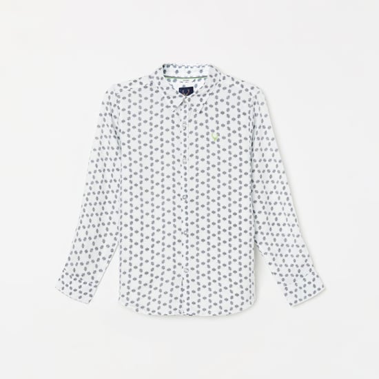 ALLEN SOLLY Boys Printed Full Sleeves Casual Shirt