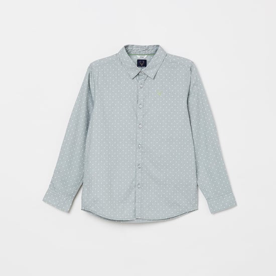 ALLEN SOLLY Boys Printed Full Sleeves Casual Shirt