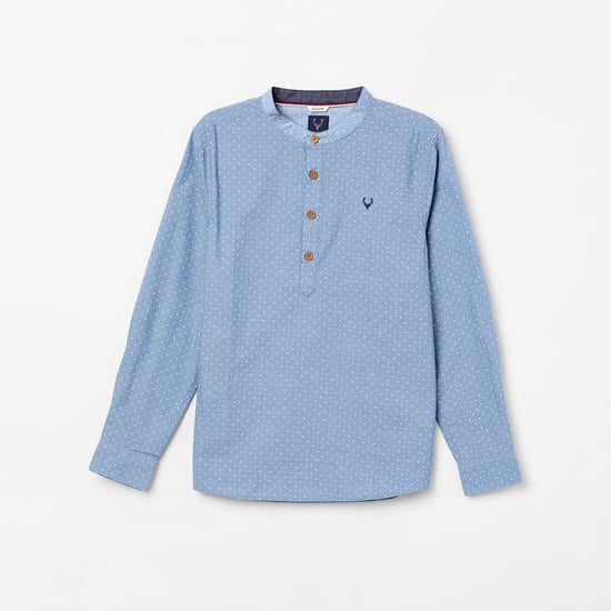 ALLEN SOLLY Boys Printed Full Sleeves Shirt