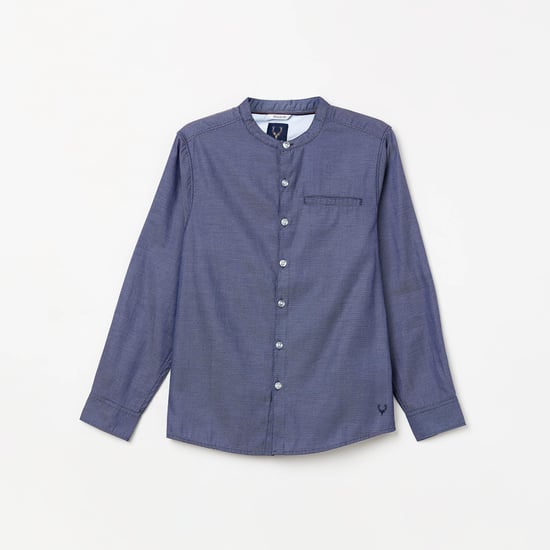 ALLEN SOLLY Boys Printed Regular Fit Casual Shirt