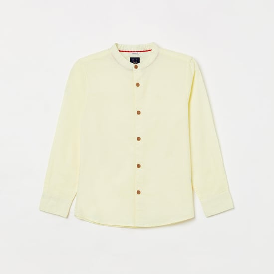 ALLEN SOLLY Boys Solid Regular Fit Shirt