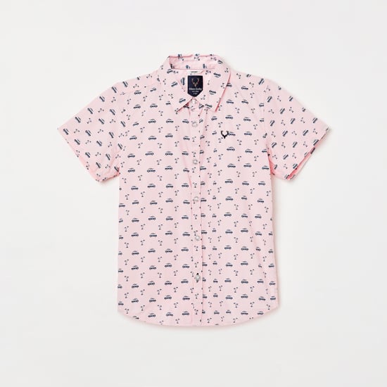 ALLEN SOLLY Boys Printed Full Sleeves Shirt
