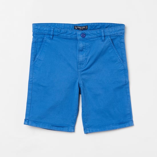 ALLEN SOLLY Boys Solid City Shorts