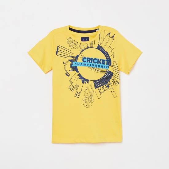 ALLEN SOLLY Boys Graphic Print Short Sleeves T-shirt