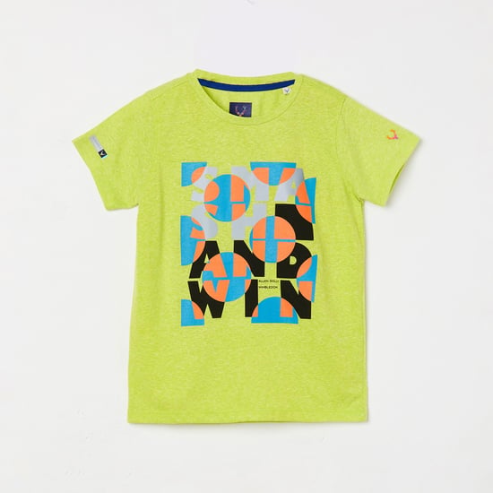 ALLEN SOLLY Boys Graphic Print Short Sleeves T-shirt