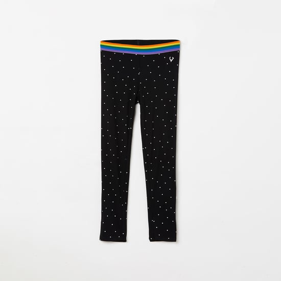 ALLEN SOLLY Girls Printed Leggings